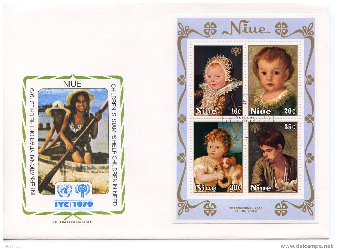 Niue, 1979, International Year Of The Child, IYC, United Nations, FDC, Michel Block 15 - Niue