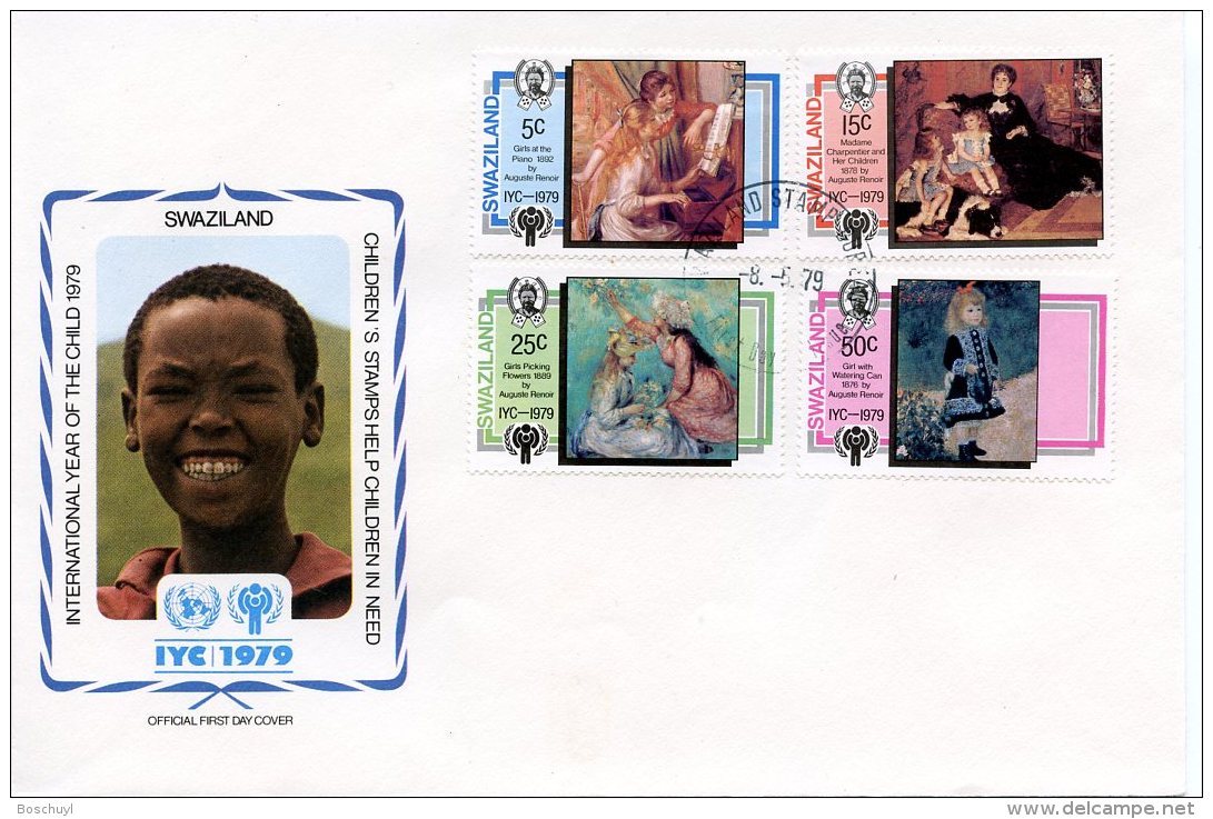 Swaziland, 1979, International Year Of The Child, IYC, United Nations, FDC, Michel 318-321 - Swaziland (1968-...)