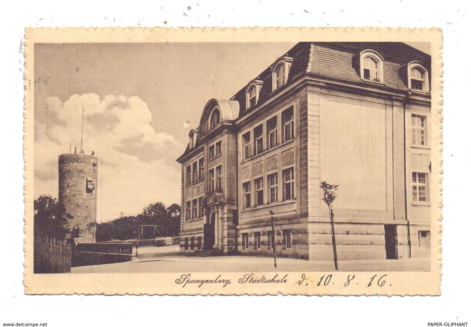 3509 SPANGENBERG, Stadtschule, 1916 - Homberg