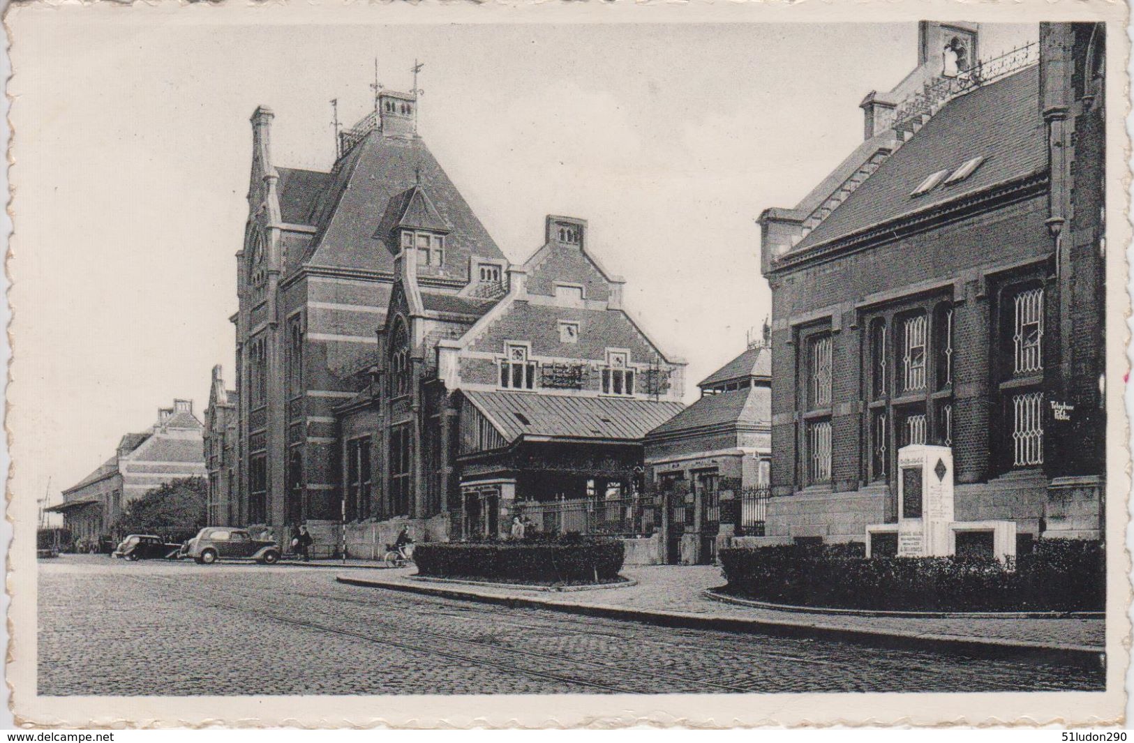 CPSM Ath - La Gare Et La Poste - Ath