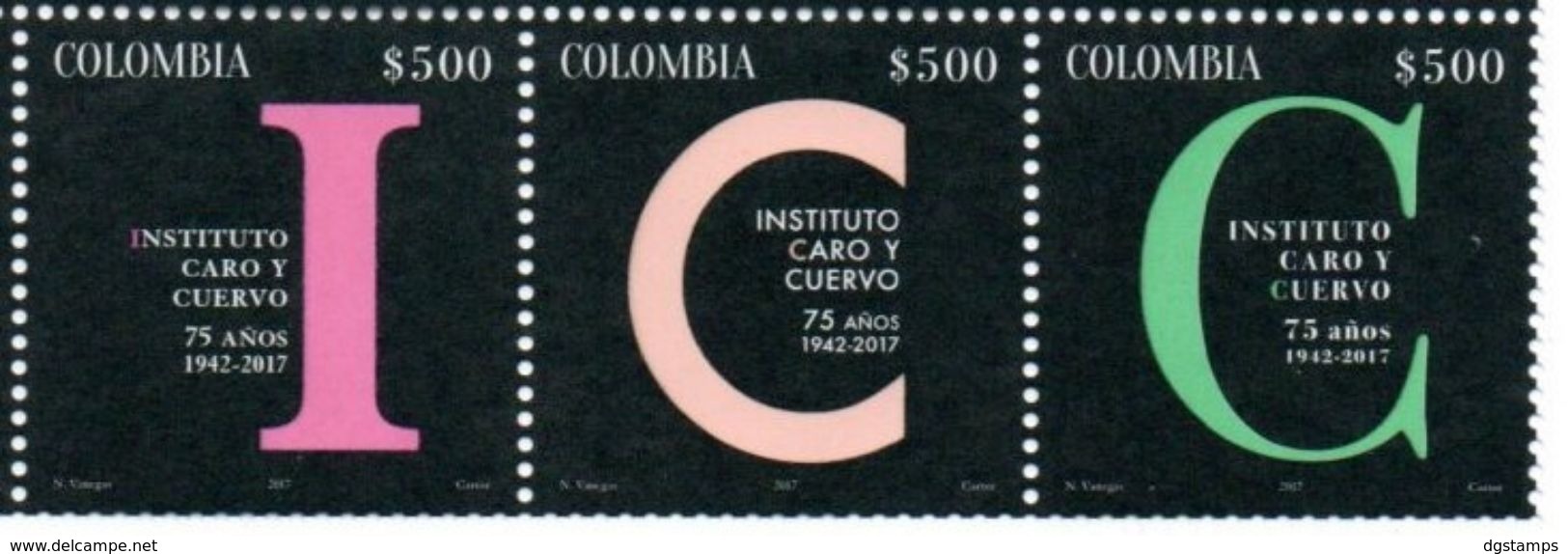 Colombia 2017 ** Serie 75 Años Instituto Caro Y Cuervo. See Desc. - Colombie