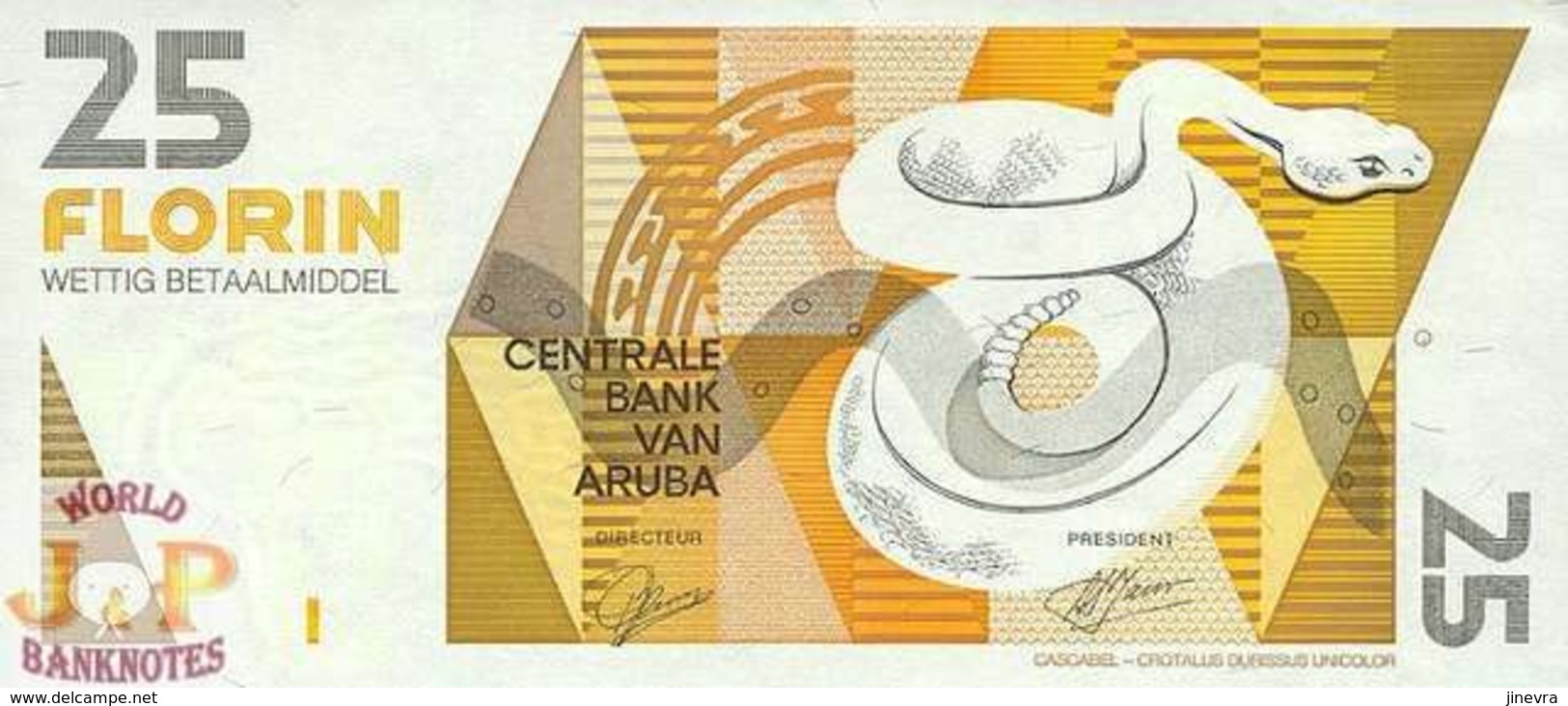 ARUBA 25 FLORIN 1993 PICK 12 UNC - Aruba (1986-...)