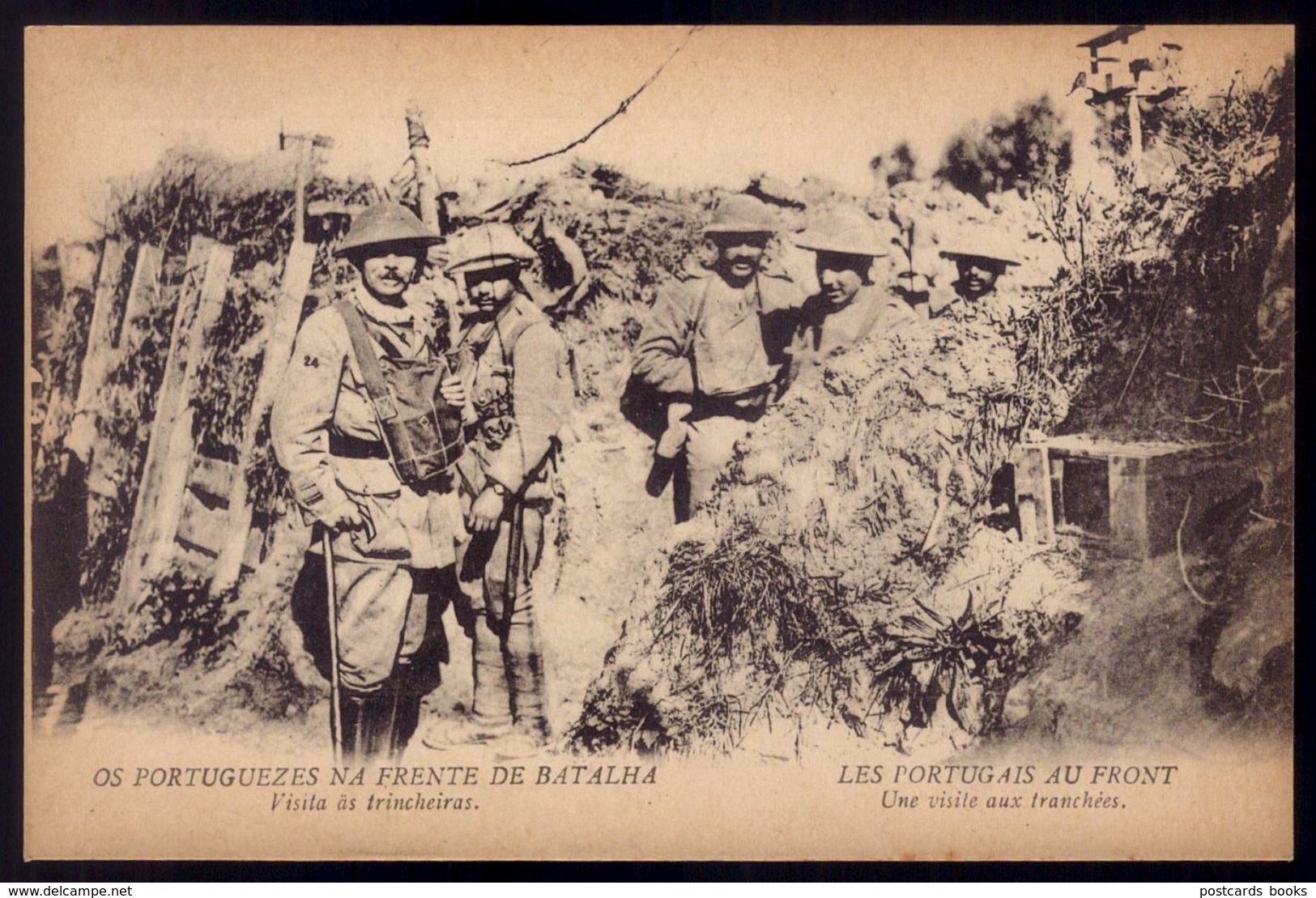 2 X CPA Postal CEP FRANCE WWI Ww1 WAR Guerre SOLDADOS PORTUGUESES Nas TRINCHEIRAS. Phot. Garcez 1915s - Guerre 1914-18