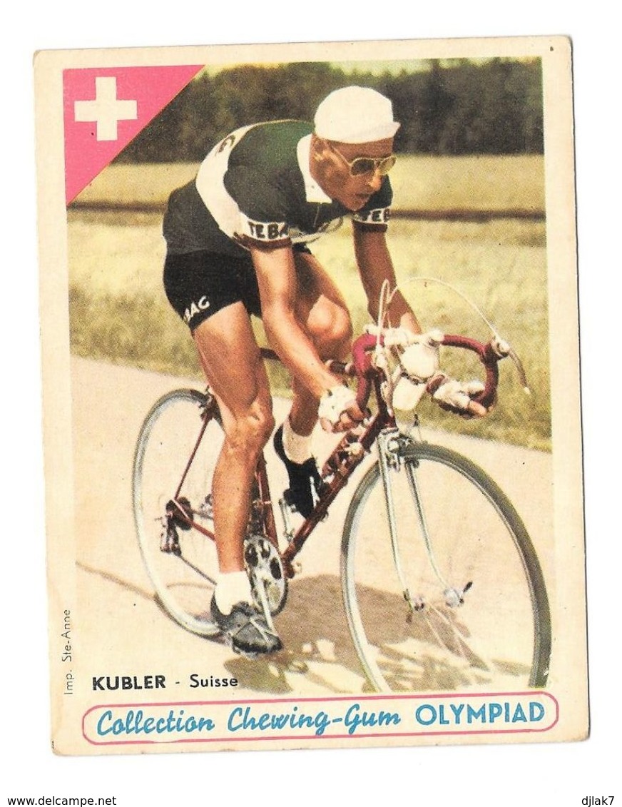 Carte De Collection Chewing-Gum Olympiad Kubler Suisse - Cyclisme