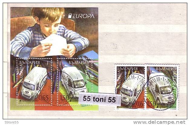 2013, Europa / CEPT     2v.+ S/S  – Used /oblitere (O)  BULGARIA / Bulgarie - Used Stamps
