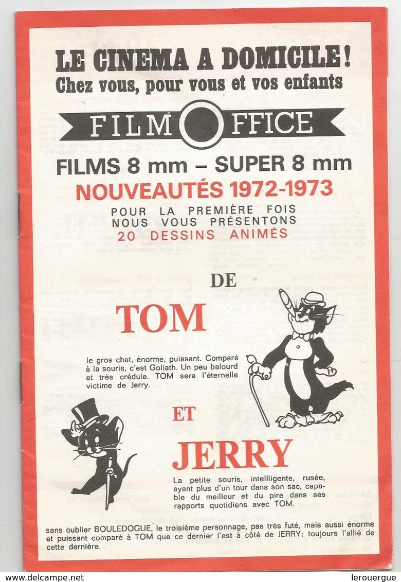 FILM - OFFICE : LES NOUVEAUTES 1972 / 1973 : TOM ET JERRY , ASTRERIX LE GAULOIS ... - Other Formats