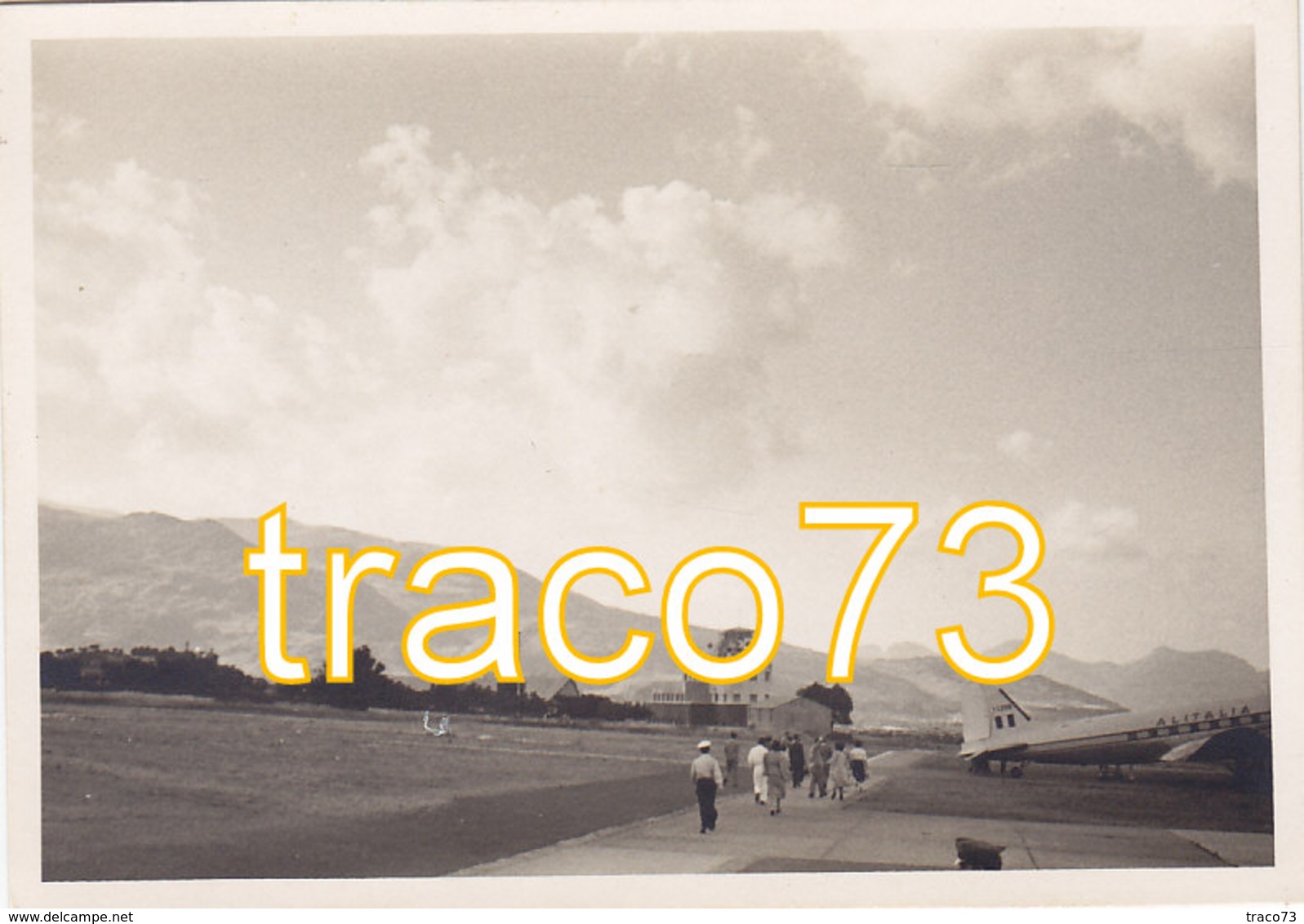 AEROPORTO MILITARE /CIVILE Di Boccadifalco _ Palermo 1958 /  Torre Di Controllo Ed Aereo LAI _  Foto Formato 7 X 10 Cm. - Aviazione