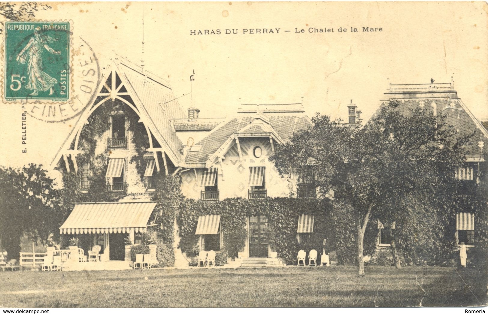 France - Seine Et Oise - Haras Du Perray - Le Chalet De La Marre - E. Pelletier - Ecdrite, Timbrée - - Le Perray En Yvelines