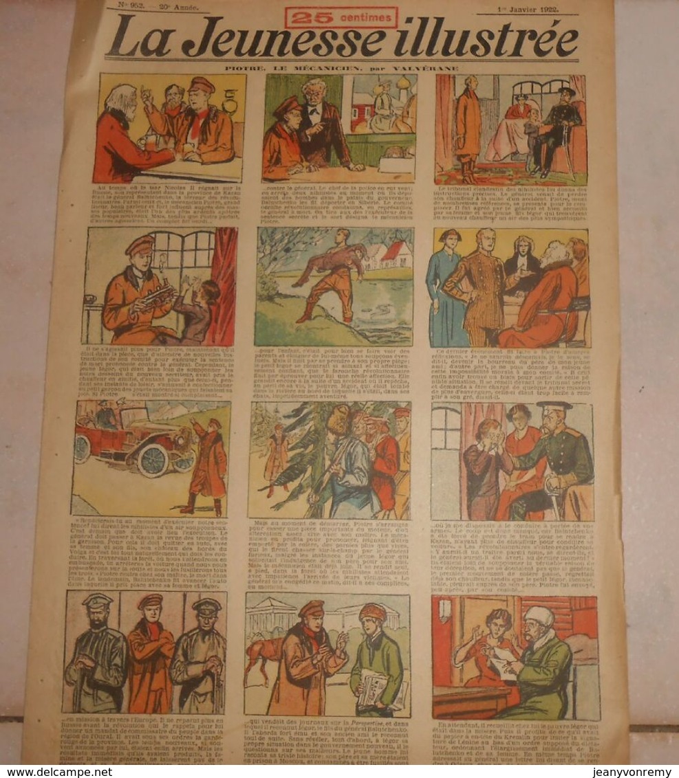 La Jeunesse Illustrée. N° 952. 1 Janvier 1922. - Jeunesse Illustrée, La