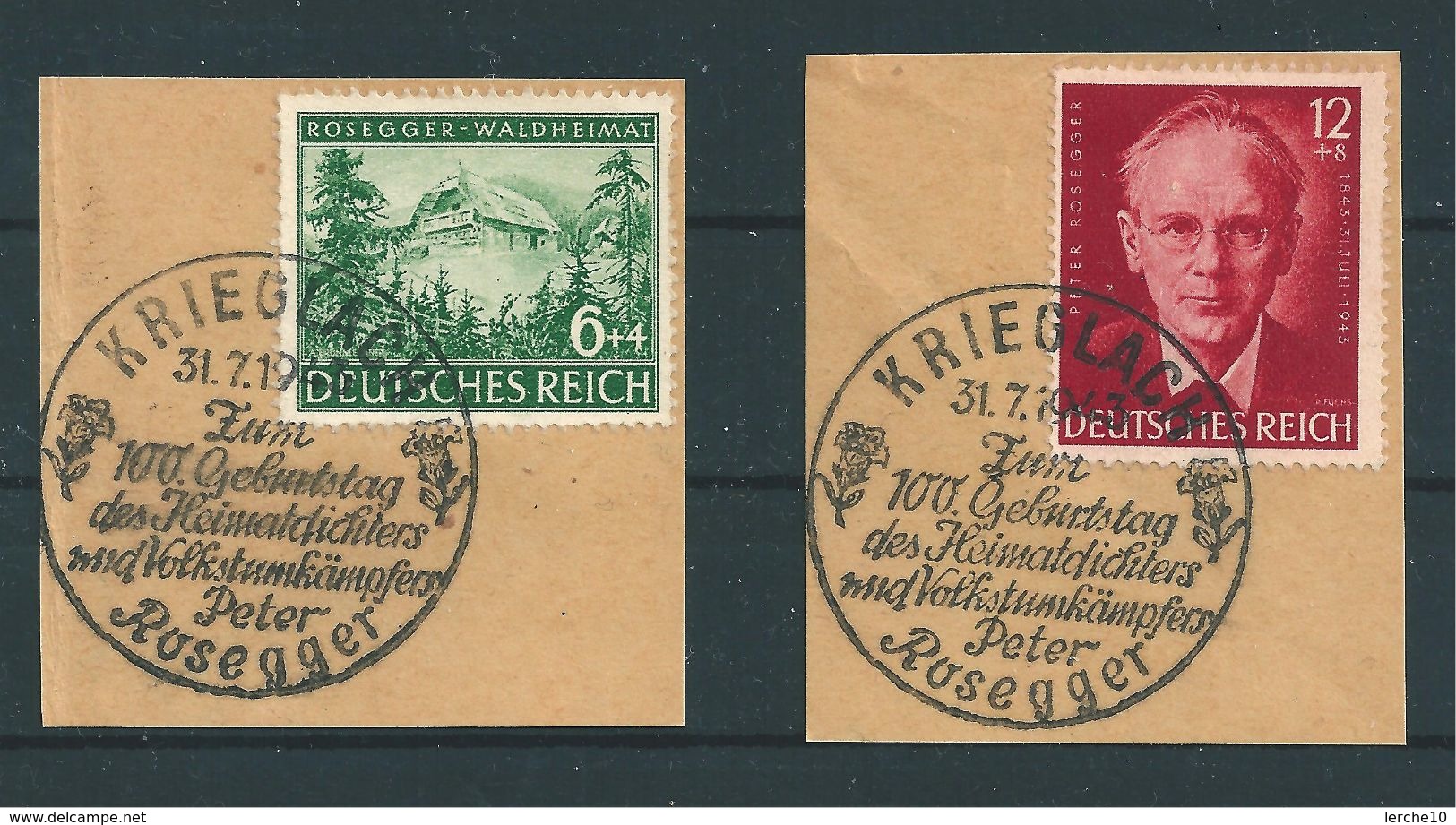 MiNr. 855-856 Briefstücke, Sonderstempel (b01) - Gebraucht