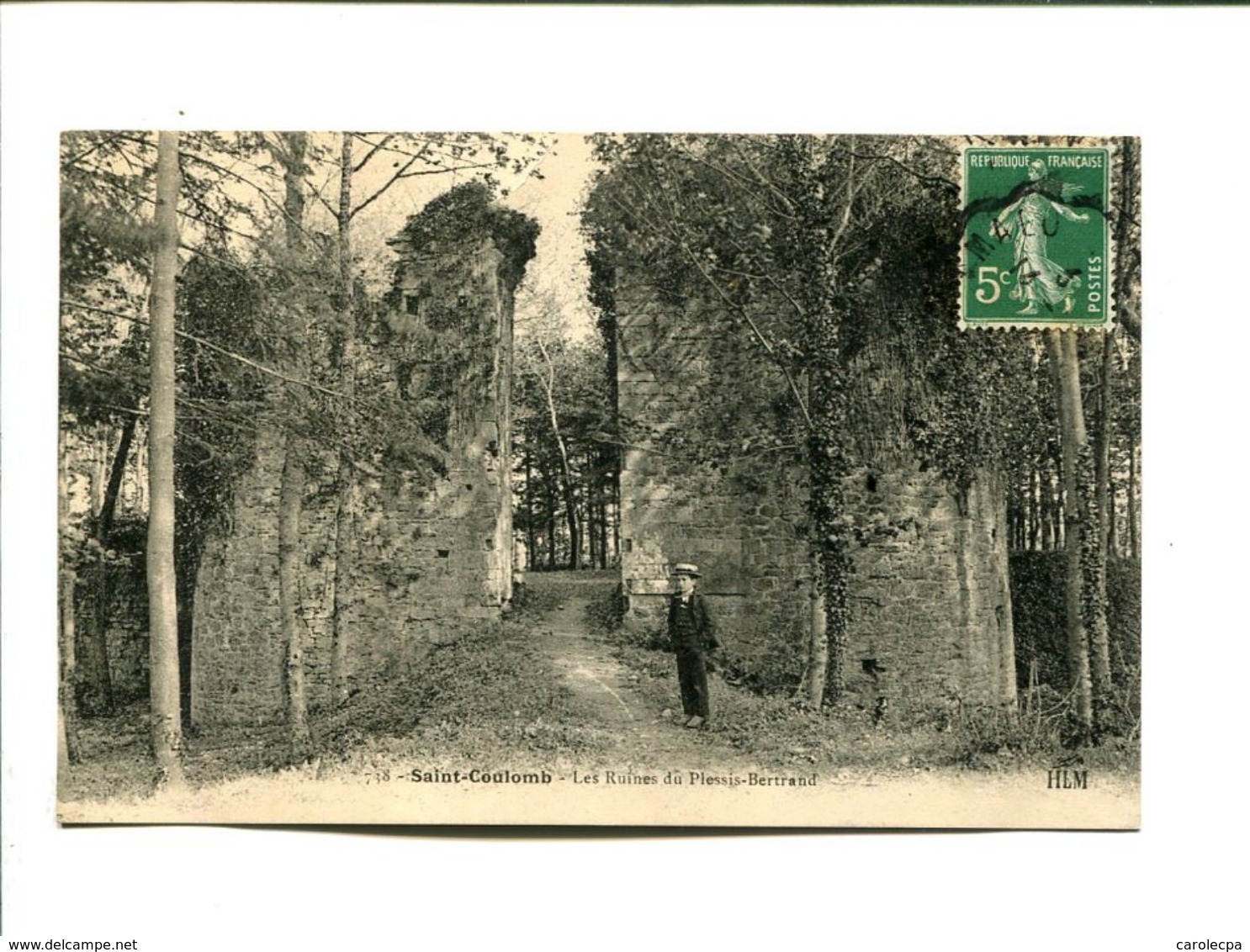 CP - SAINT COULOMB  (35) LES RUINES DU PLESSIS BERTRAND - Saint-Coulomb