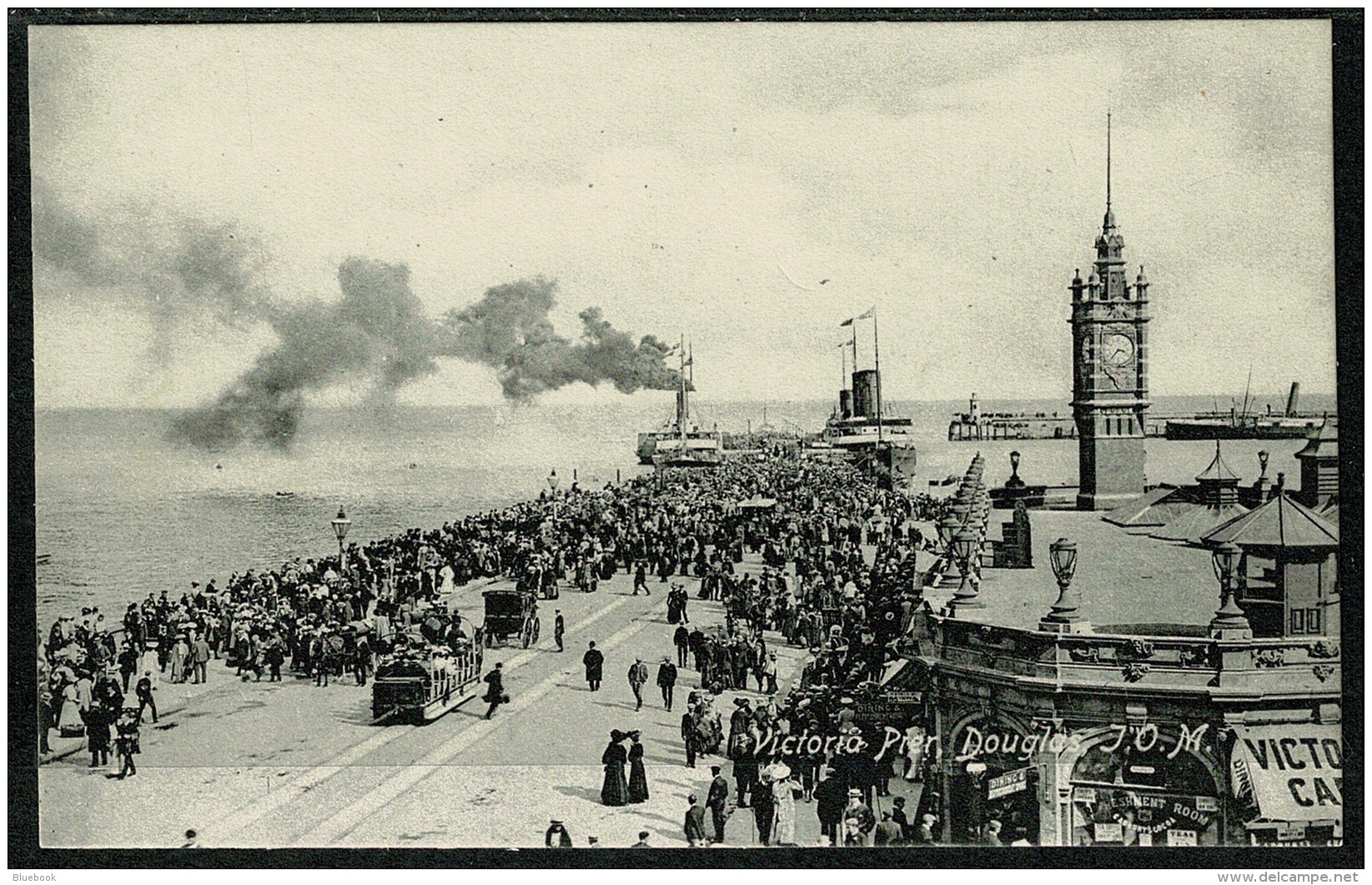 RB 1195 - Early Animated Postcard - Victoria Pier Douglas - Isle Of Man - Isle Of Man