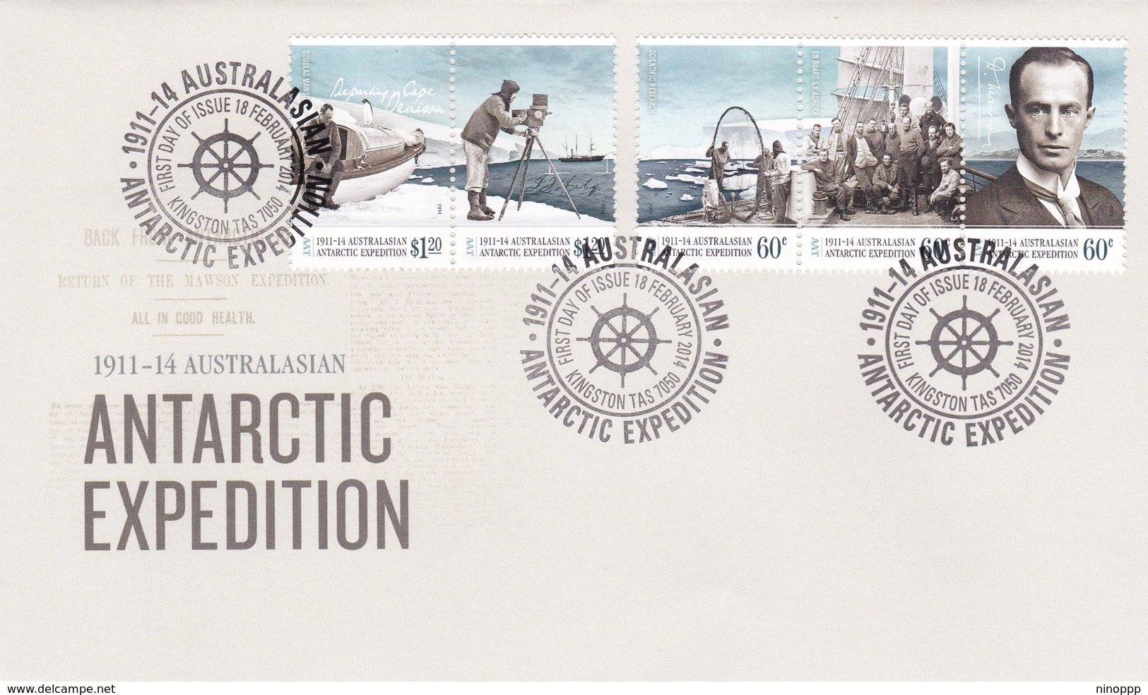 Australian Antarctic Territory 2014 Antarctic Expedition, Homeward Bound, FDC - FDC