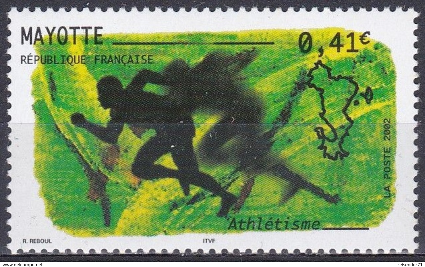 Mayotte 2002 Sport Sports Leichtathletik Athletics Athletisme Atletismo Atletica Laufen, Mi. 127 ** - Ungebraucht