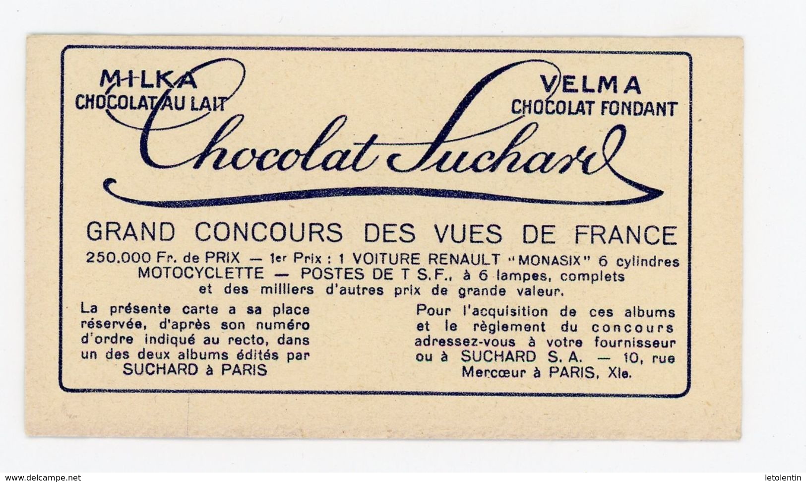 CHOCOLAT SUCHARD - VUES DE FRANCE - 439 - LE DORAT, VIEILLE PORTE (Hte VIENNE) - Suchard