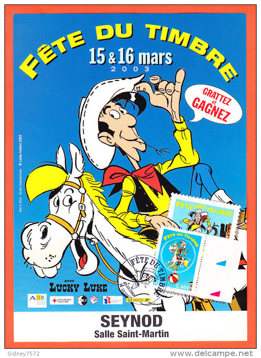 France Y&T 3546 _ Journée Du Timbre 2003 _ Lucky Luke _ Deux Souvenirs - 2000-2009