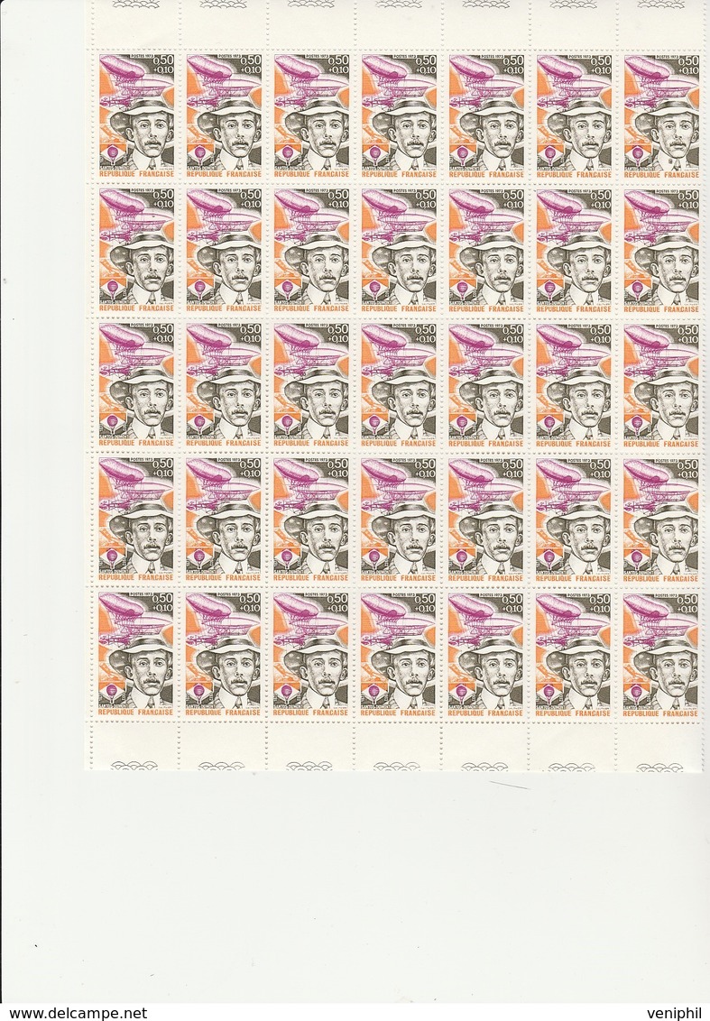 TIMBRES SANTOS DUMONT N° 1746 EN BLOC DE 35 EXEMPLAIRES NEUF XX -ANNEE 1973- - Feuilles Complètes