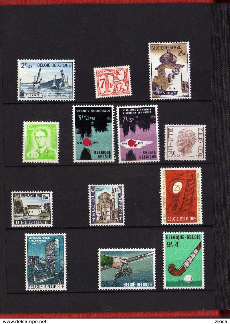 Offert Par Les Postes Belges - Aangeboden Door De Belgische Posterijen.Lot Stamps Belgium Post Album ( 12 Scans ) - Autres & Non Classés