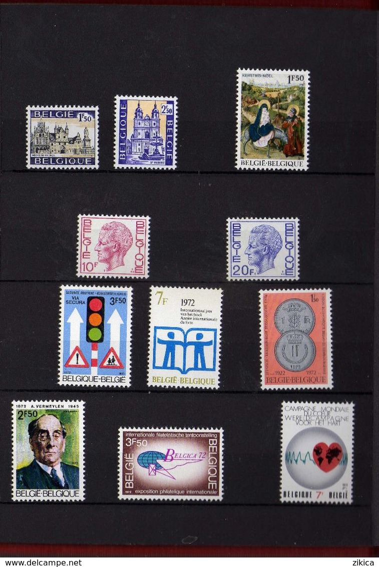 Offert Par Les Postes Belges - Aangeboden door de Belgische Posterijen.Lot stamps Belgium Post Album ( 12 scans )