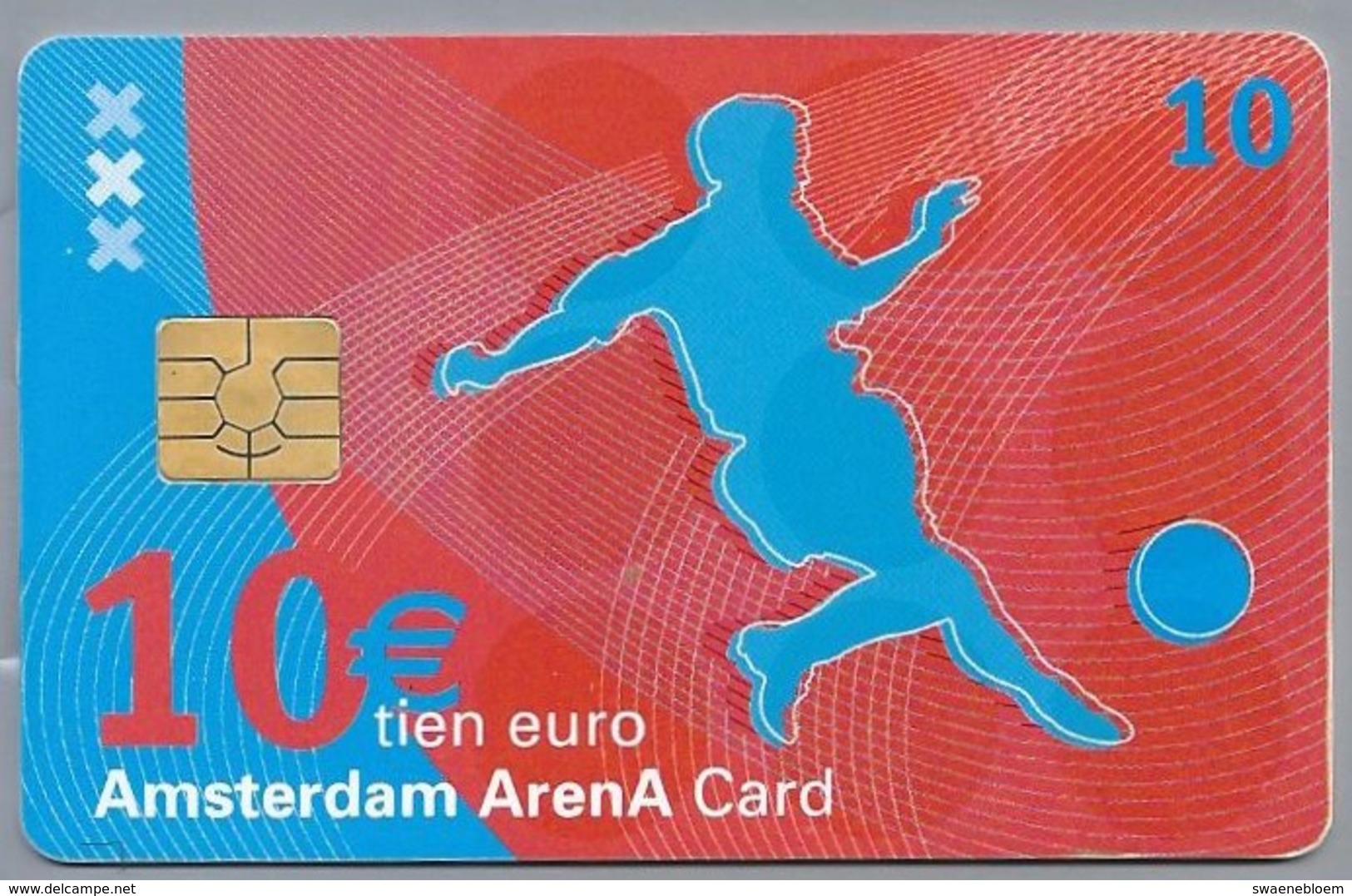 NL.- Telefoonkaart. 10 Gulden. AMSTERDAM. ARENA CARD. VOETBAL. - Sport