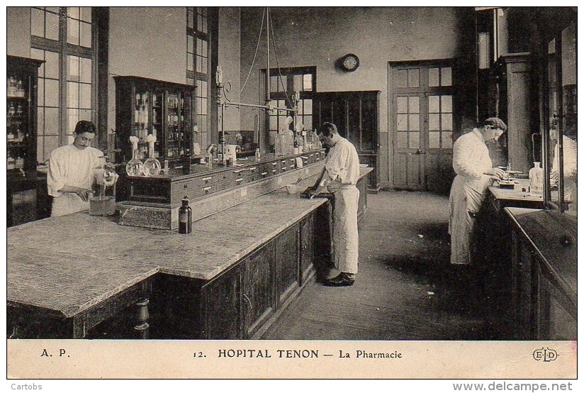 75 PARIS  Hôpital Tenon - La Pharmacie - Santé, Hôpitaux