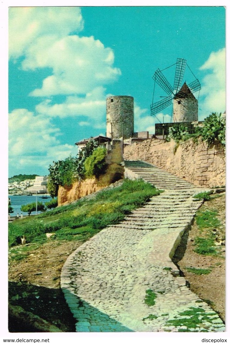 V2109 Palma De Mallorca - Molinos De Es Jonquet - Moulin Mulino Molen Mulhe Mill / Non Viaggiata - Palma De Mallorca