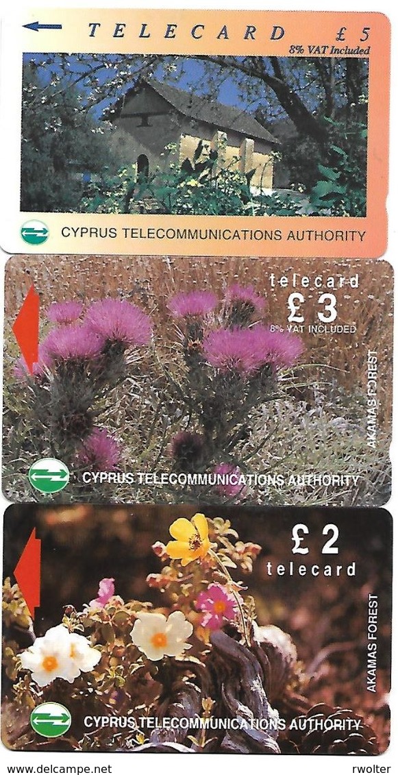 @+ Chypre - Lot De 3 Cartes - Chypre