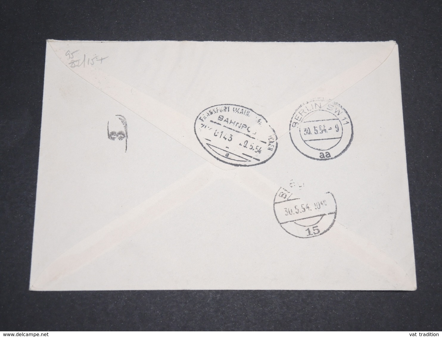 SARRE - Enveloppe Pour Berlin En 1954 , Affranchissement Plaisant -  L 13775 - Lettres & Documents