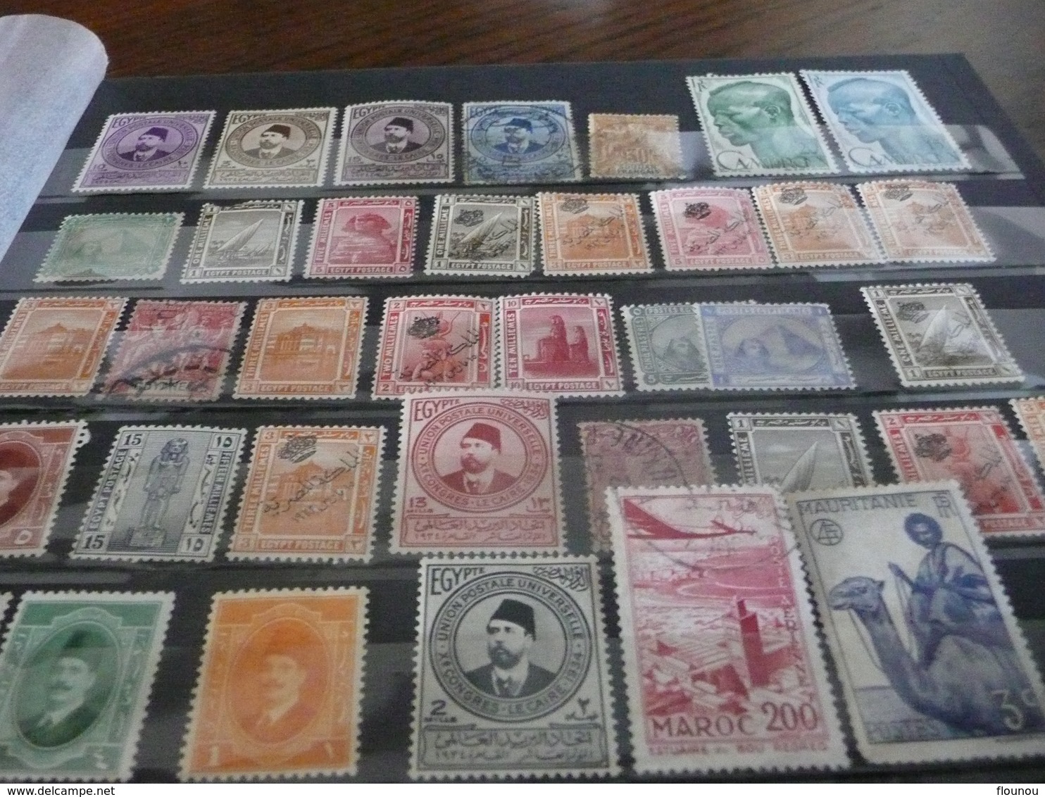 CLASSEUR DE TIMBRES DES EX COLONIES PLUS EGYPTE