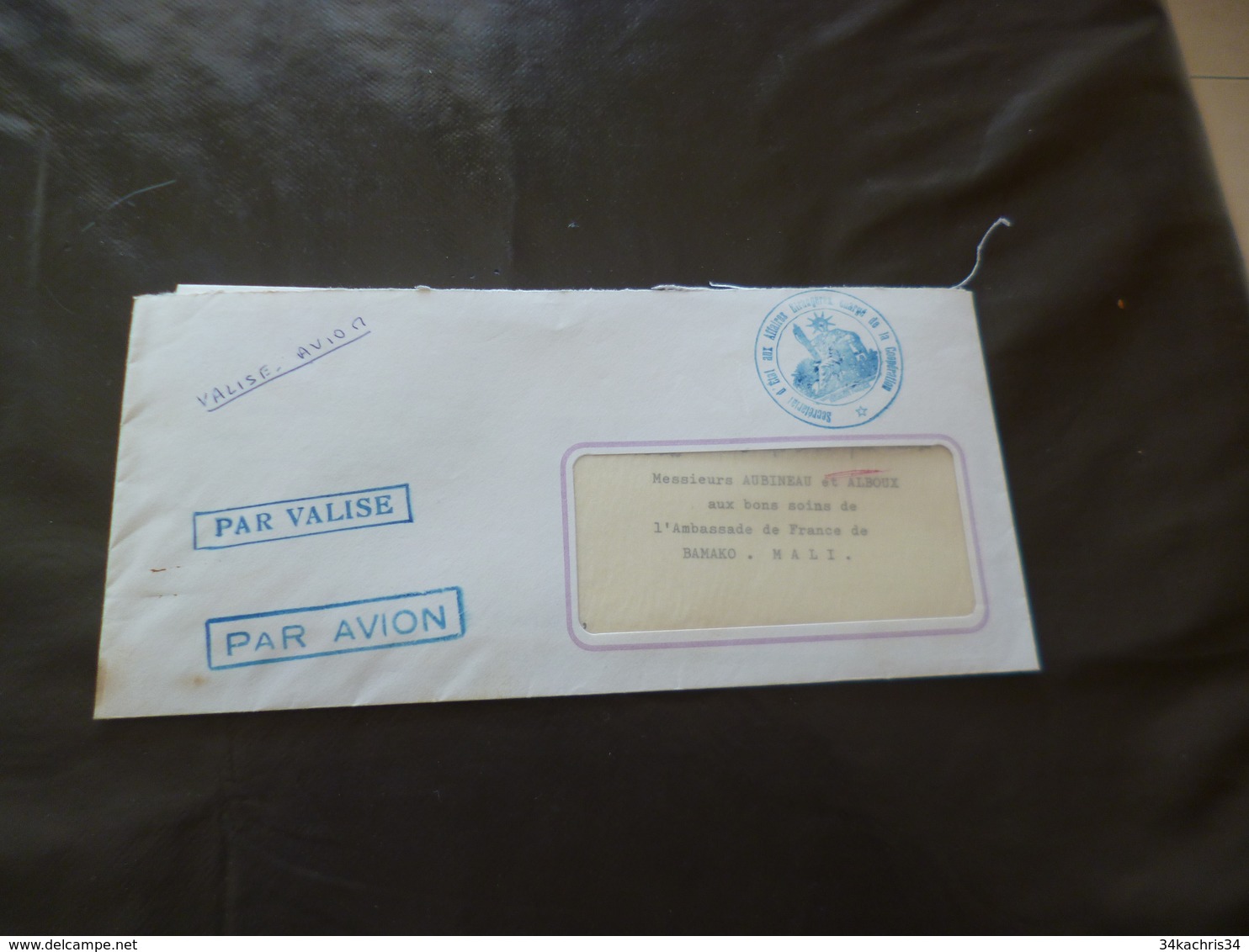 1967 Lettre France Par Valise Diplomatique Par Avion Affaires étrangères Coopération Pour Mali Bamako - Cartas & Documentos
