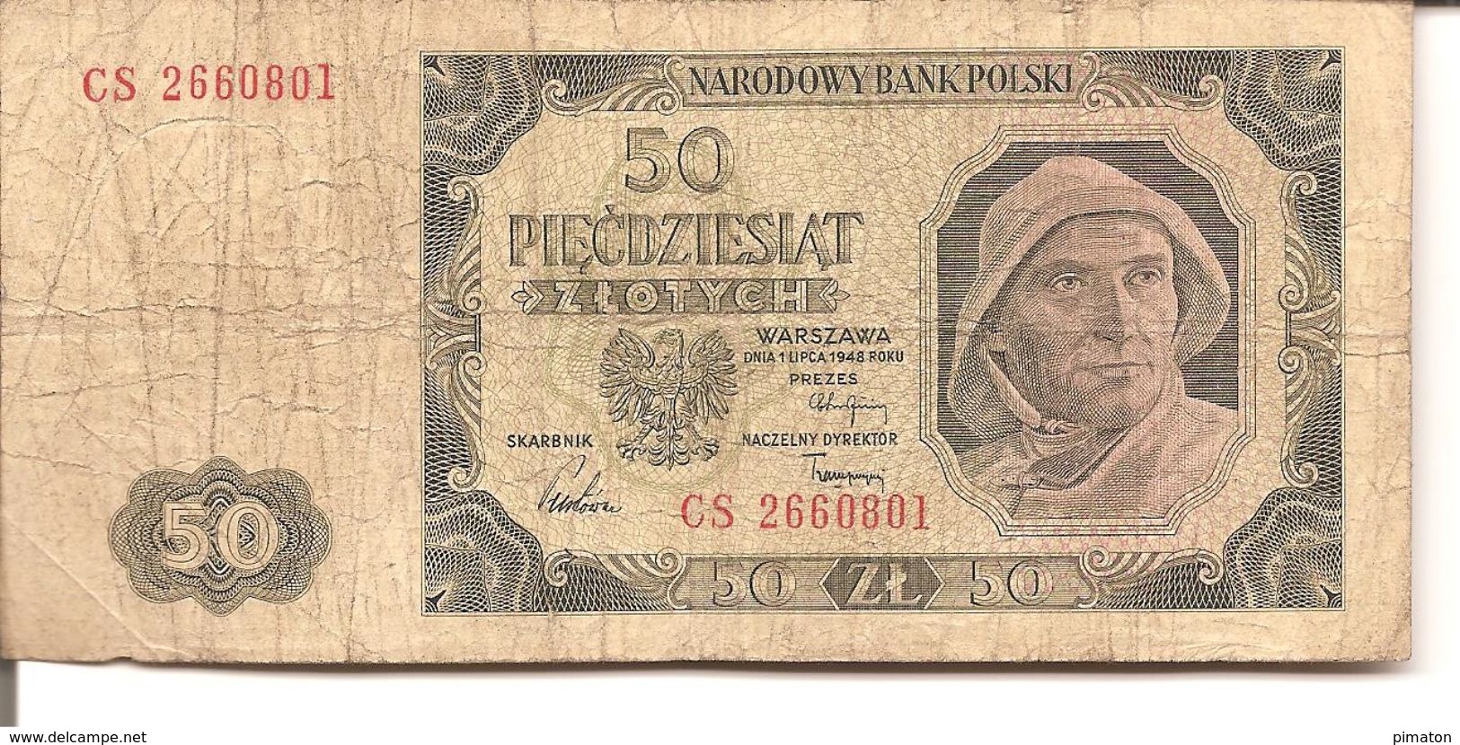 50 Zlotych ( 1948 ) - Pologne