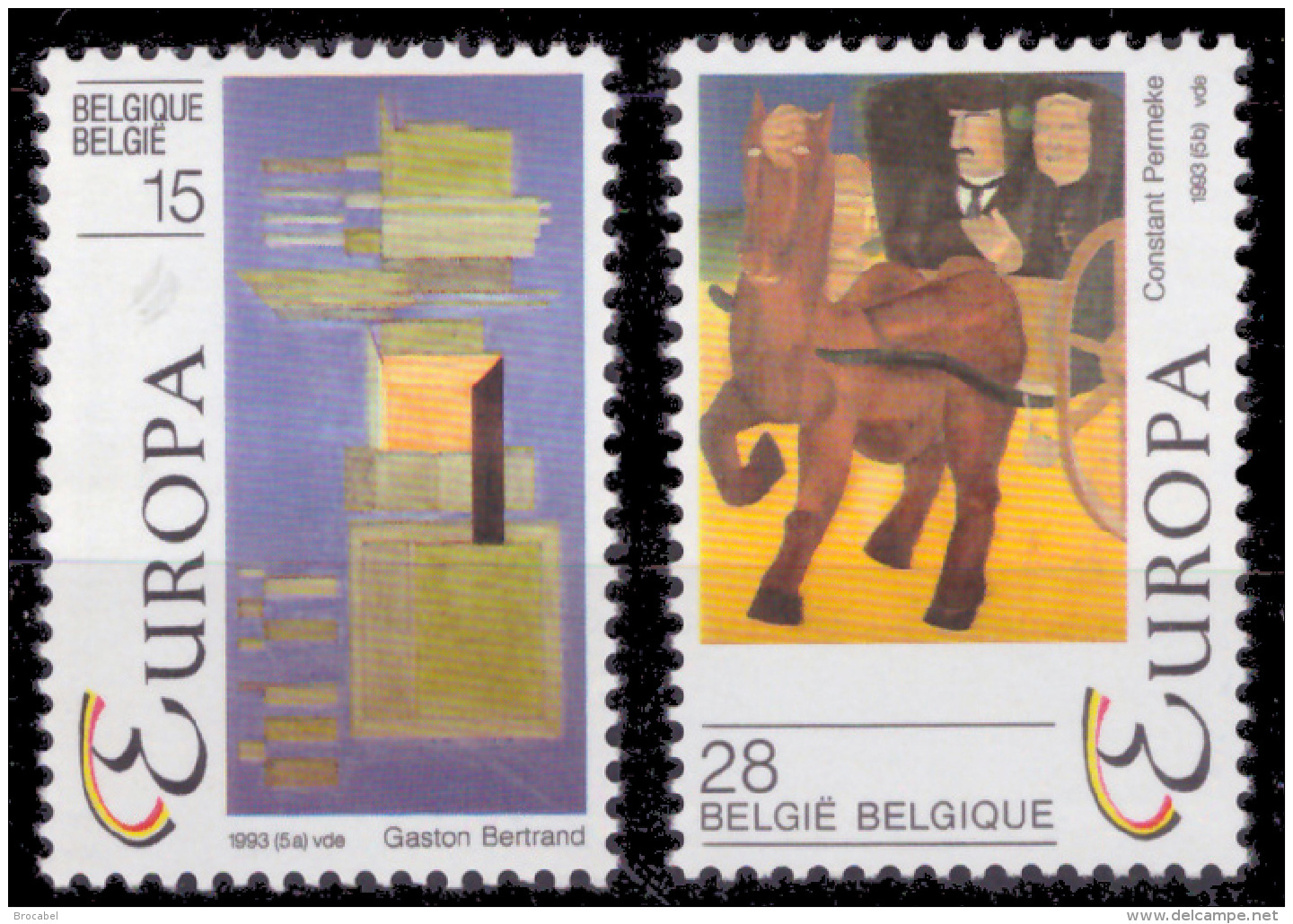 Belgium 2501/2** Europa  MNH - Neufs