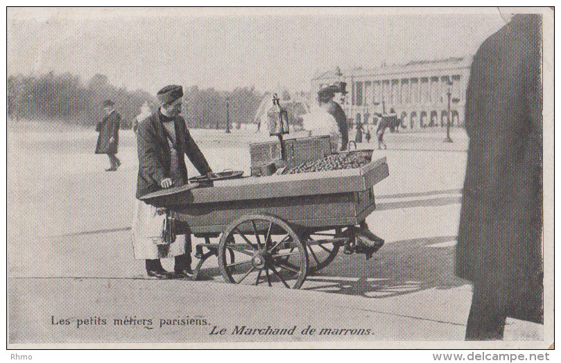 Les Petits Métiers Parisiens - Le Marchand De Marrons - Petits Métiers à Paris