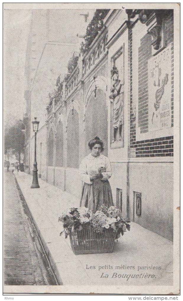 Les Petits Métiers Parisiens - La Bouquetière - Petits Métiers à Paris