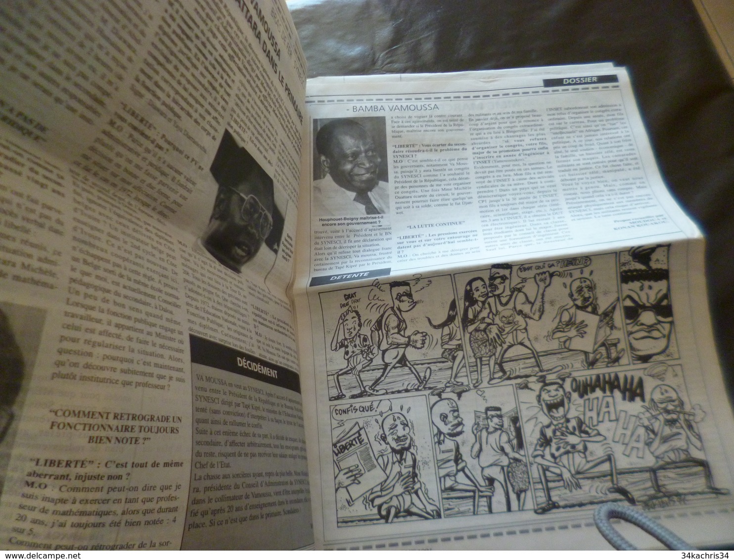 Journal Afrique Liberté N°24 Cote D'Ivoire 10 Pages 1991 - 1950 à Nos Jours