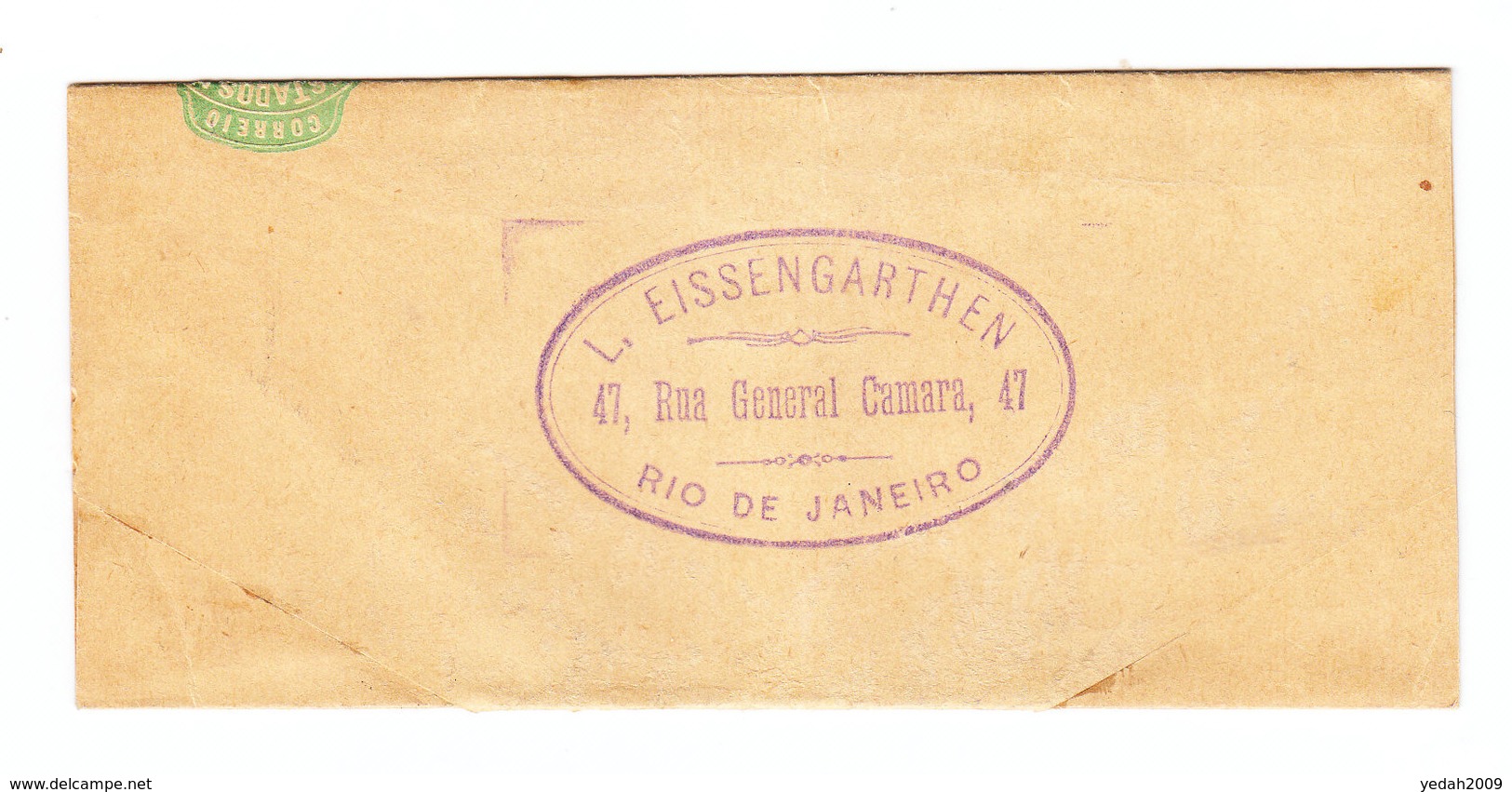 Brazil SHIP POST PER NOCTURNO OLD NEWSPAPER WRAPPER - Postal Stationery
