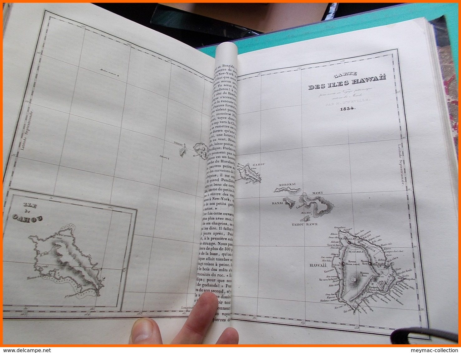 1834 VOYAGE PITTORESQUE AUTOUR DU MONDE DUMONT D'URVILLE TENRE PARIS 2 TOMES cartes illustrations beaux exemplaires