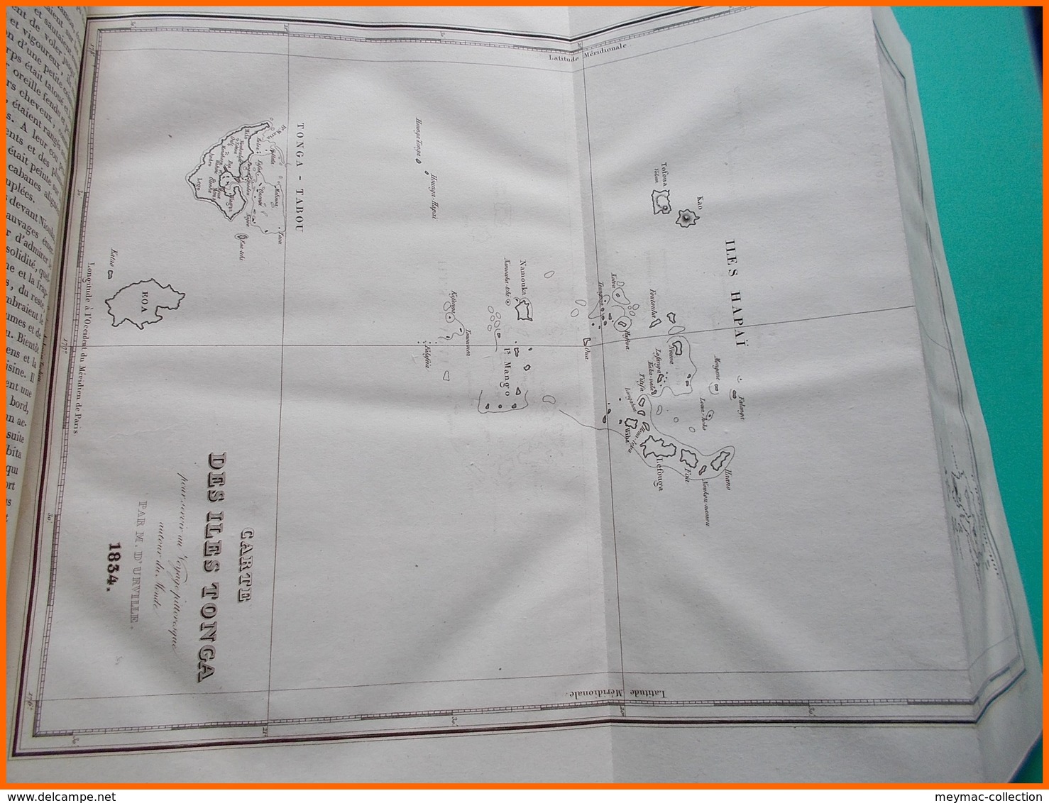 1834 VOYAGE PITTORESQUE AUTOUR DU MONDE DUMONT D'URVILLE TENRE PARIS 2 TOMES cartes illustrations beaux exemplaires