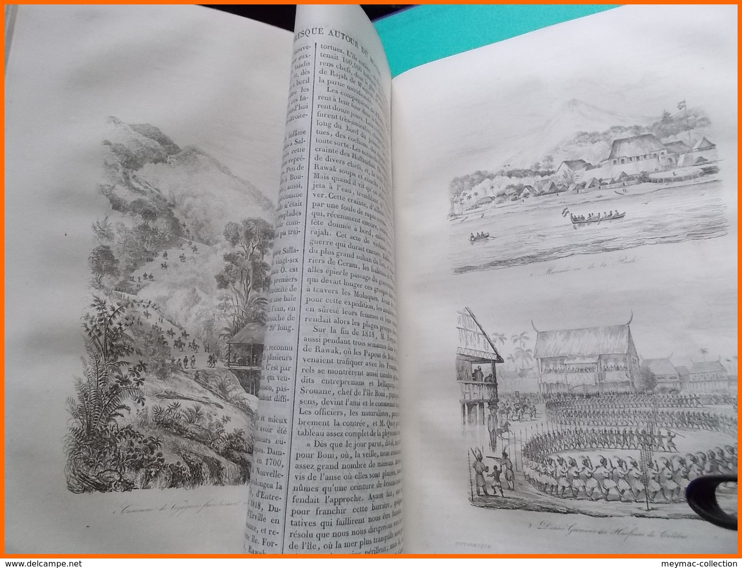 1834 VOYAGE PITTORESQUE AUTOUR DU MONDE DUMONT D'URVILLE TENRE PARIS 2 TOMES cartes illustrations beaux exemplaires