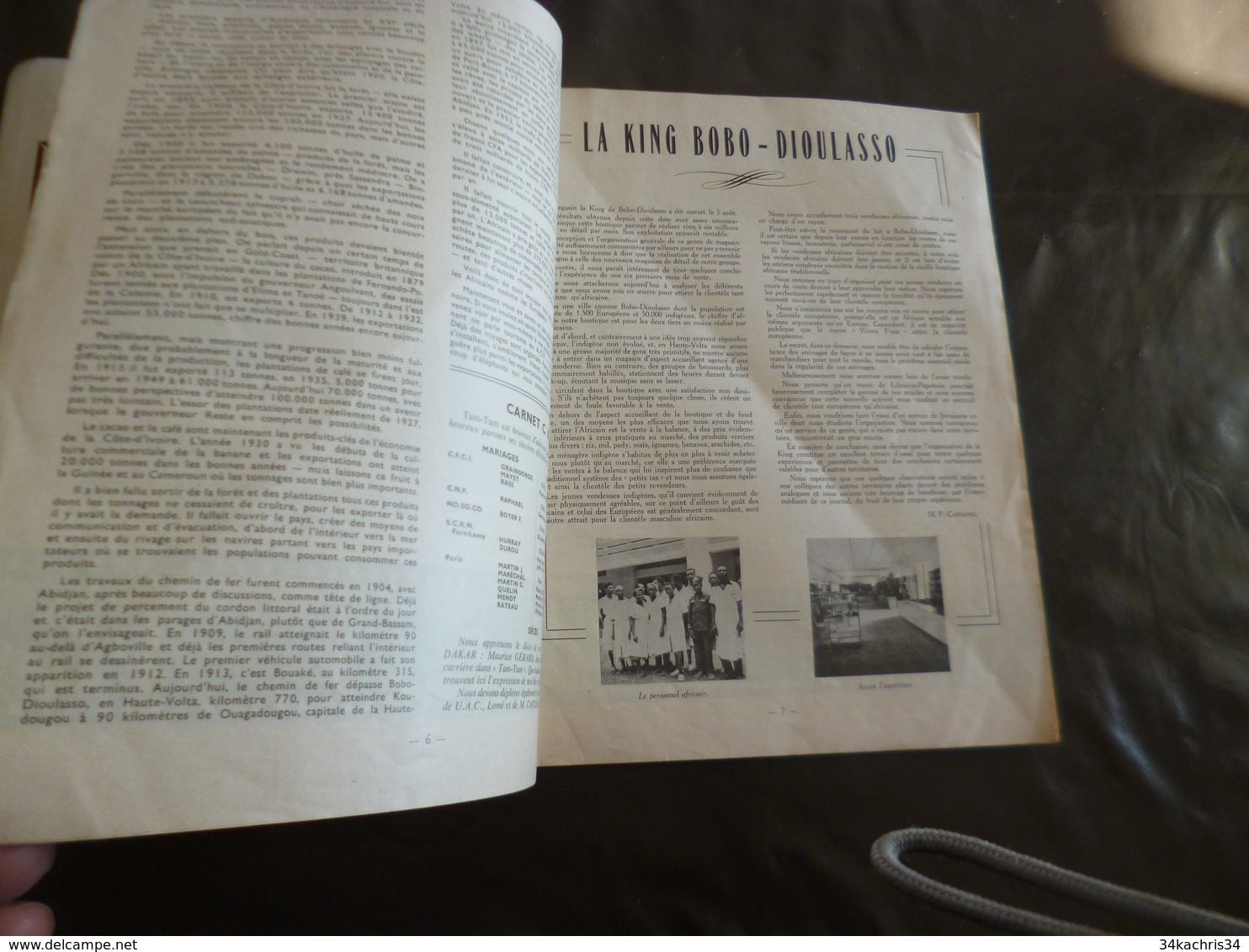 Journal Afrique Tam Tam Avril 1954 N°13 19 Pages Numéro Spécial Côte D'Ivoire - 1950 à Nos Jours