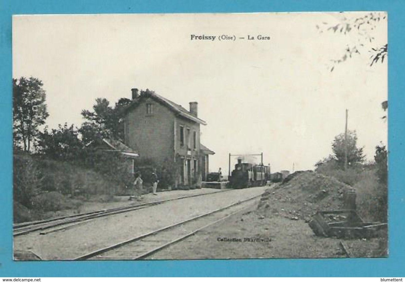 CPA - Chemin De Fer Arrivée D'un Train En Gare De FROISSY 60 - Froissy