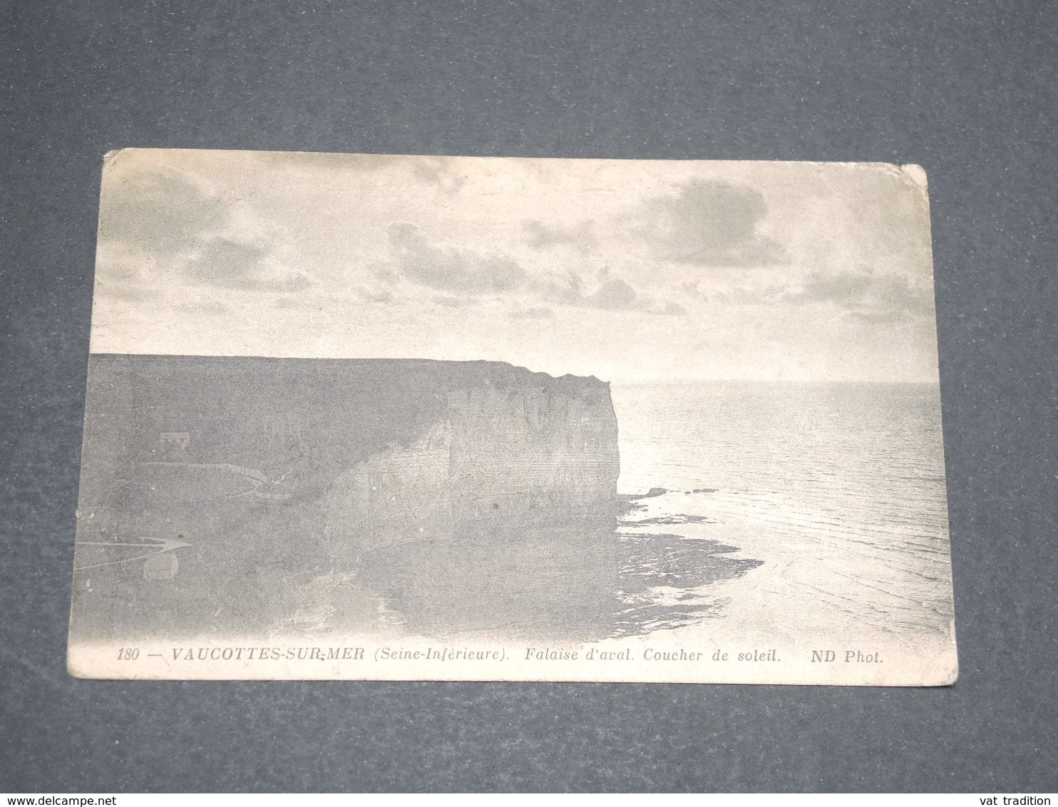 FRANCE - Vignette Patriotique Sur Carte Postale De Vaucottes Sur Mer En Franchise Militaire - L 13863 - Brieven En Documenten