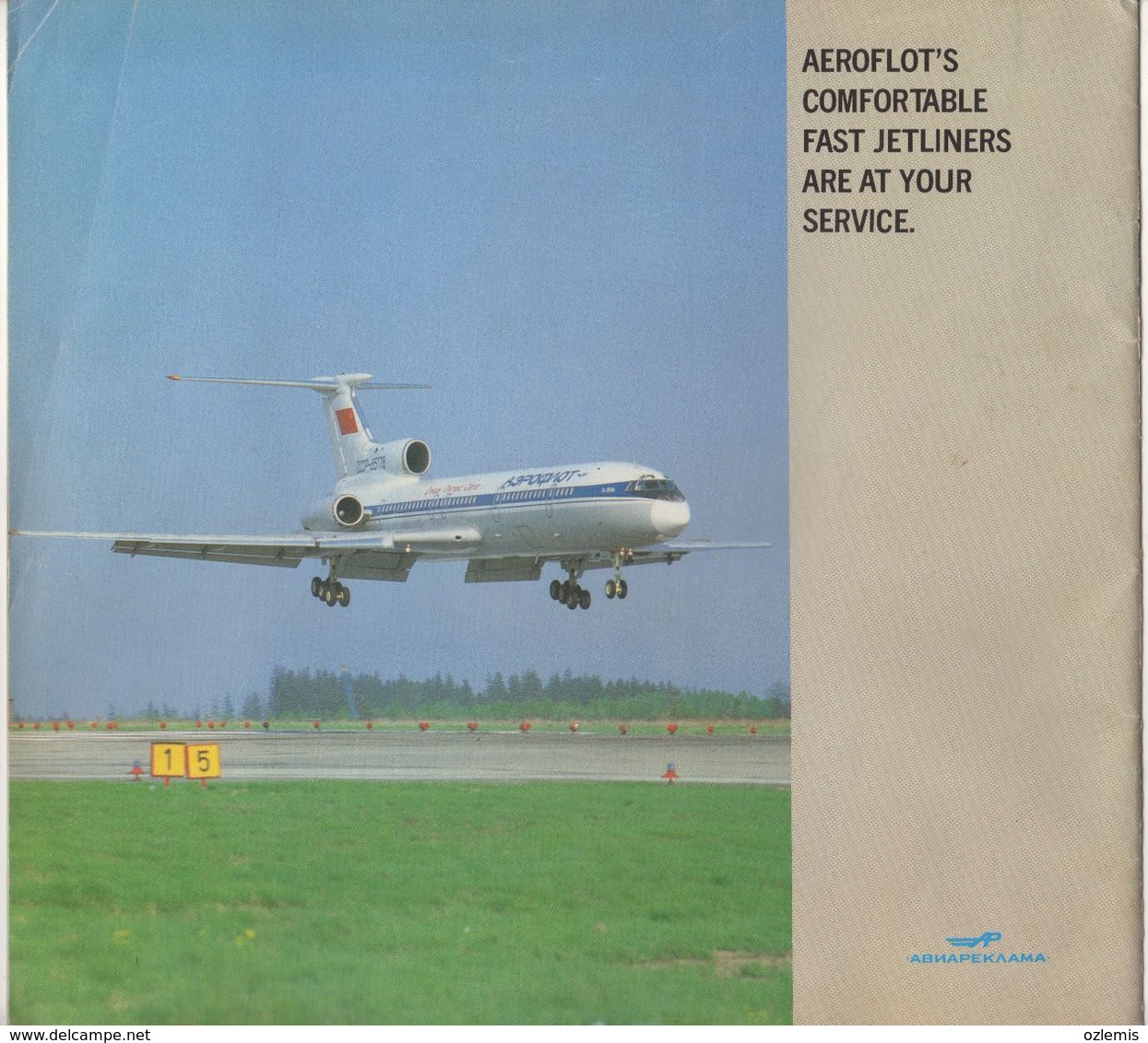 AEROFLOT SOVIET  AIRLINES  16 PAGES - Vluchtmagazines