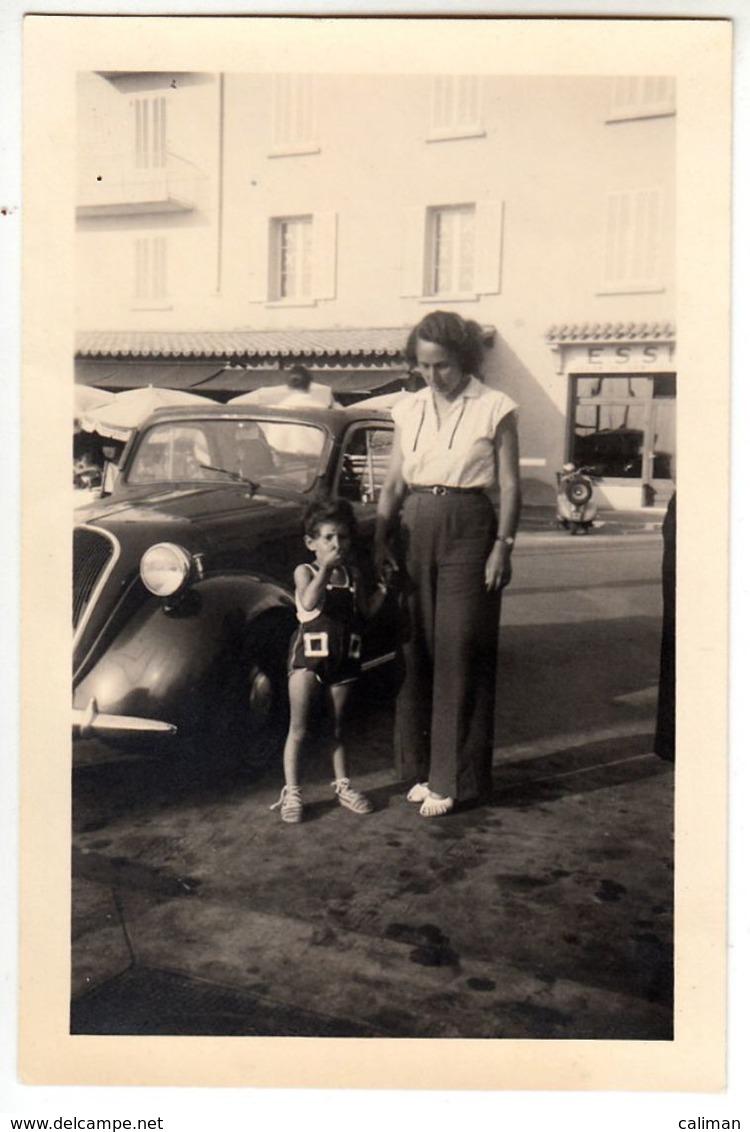 AUTO CAR VOITURE FIAT TOPOLINO SAINT TROPEZ - FOTO ORIGINALE 1952 - Cars