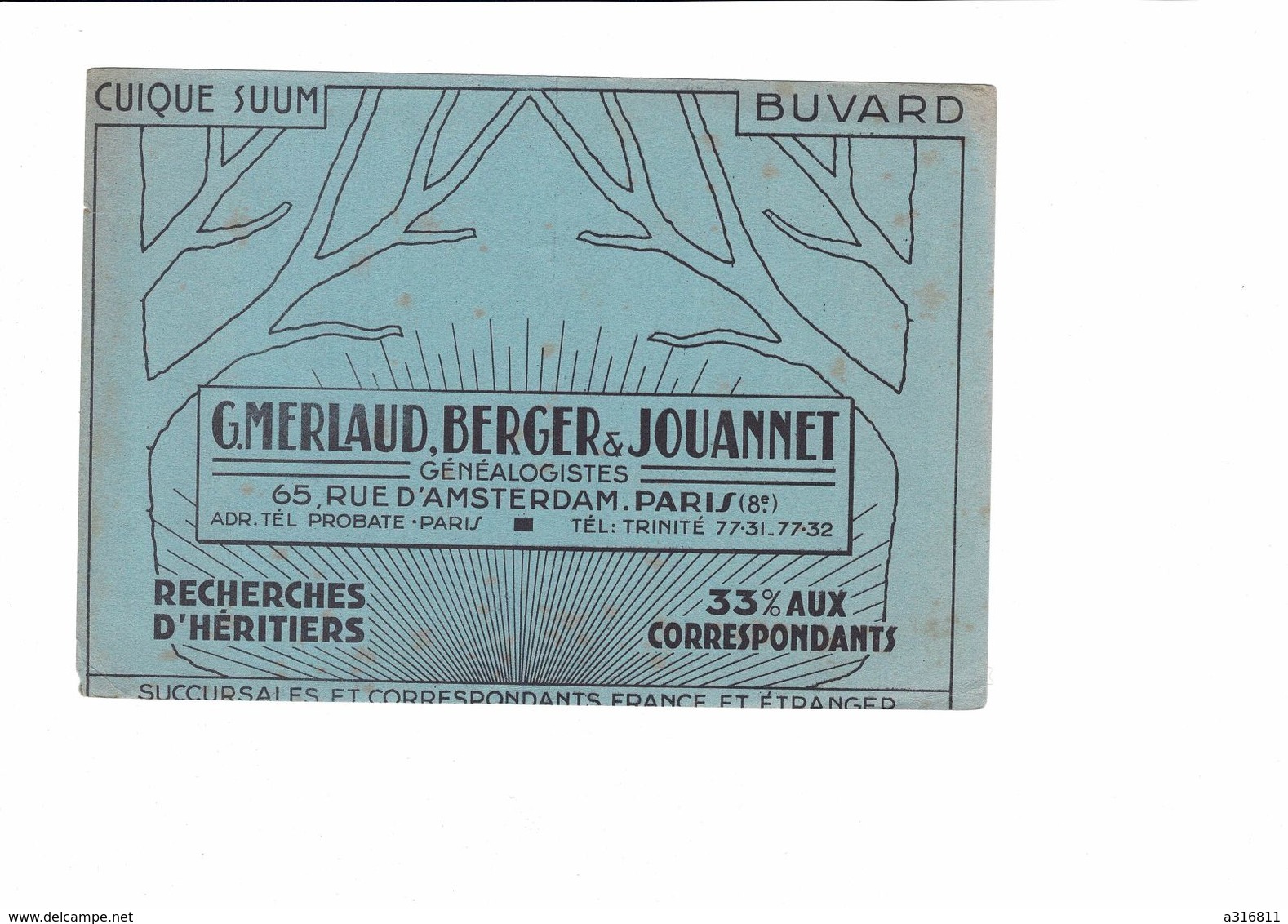 BUVARD    G MERLAUD BERGER & JOUANNET - G