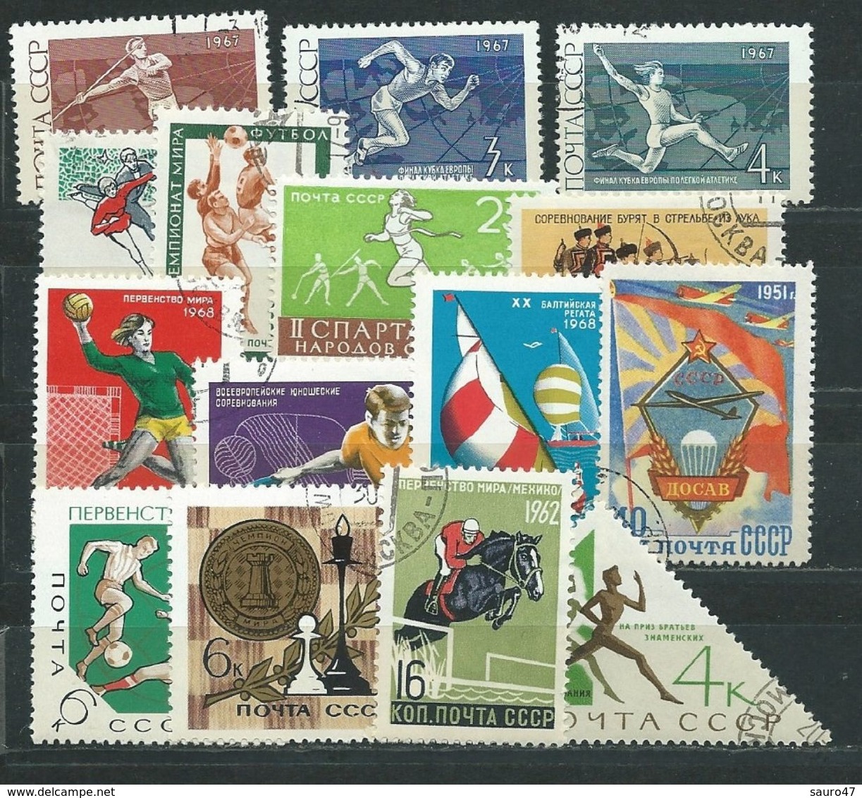 RU014    RUSSIA  Avvenimenti Sport Vari   15 V.  -  Usato - Collections