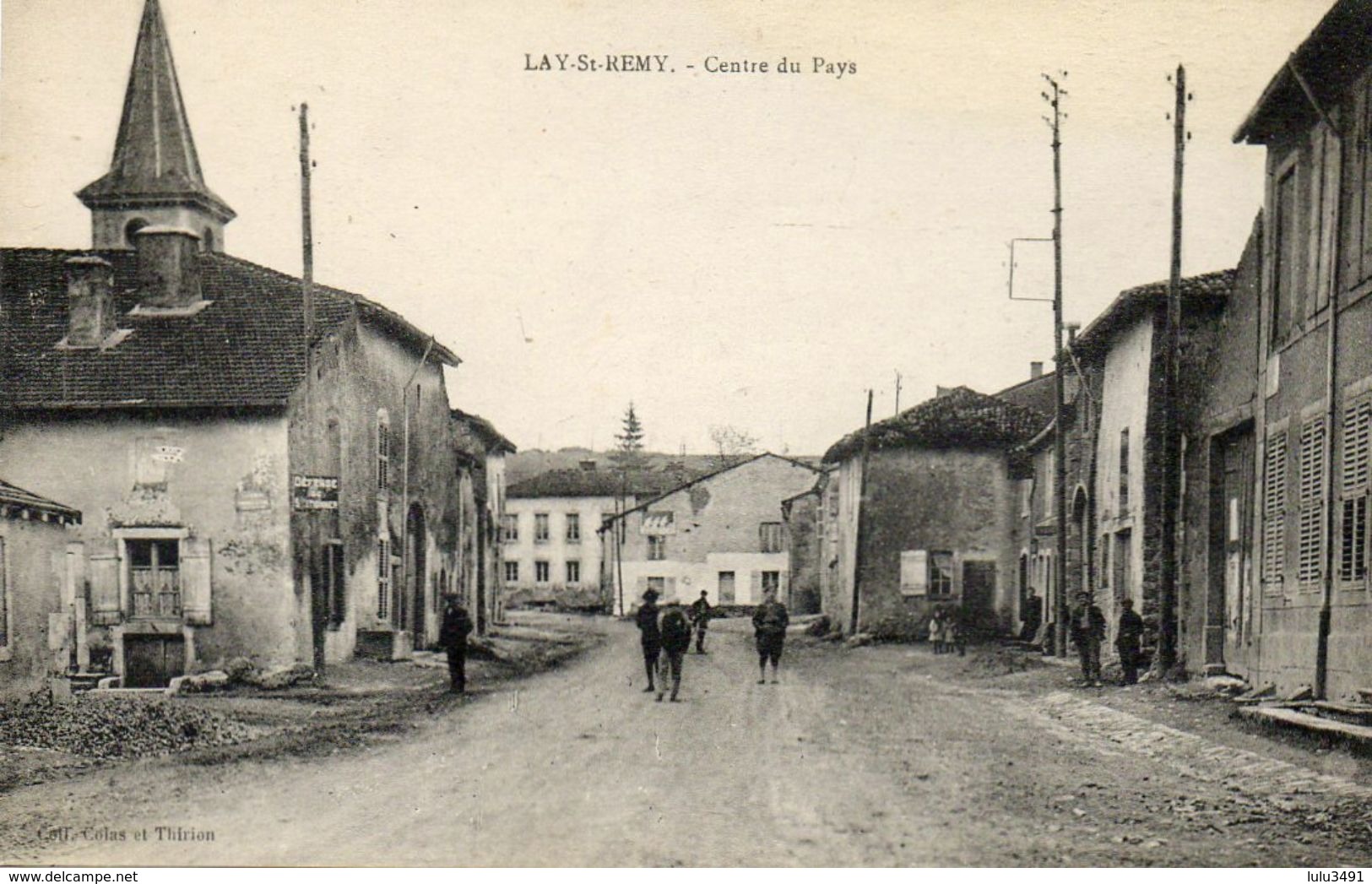 CPA - LAY-SAINT-REMY (54) - Aspect Du Centre Du Bourg Et De La Grande Rue Dans Les Années 20 - Other & Unclassified