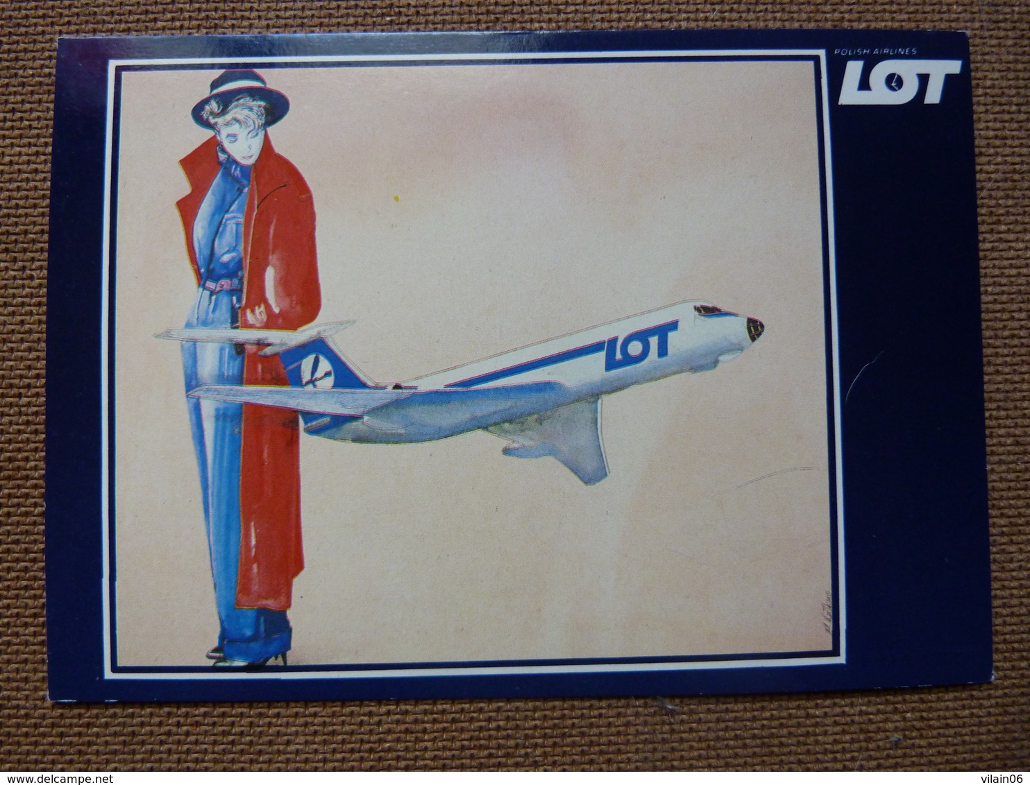 AIRLINE ISSUE / CARTE COMPAGNIE    LOT  TU 134 - 1946-....: Moderne