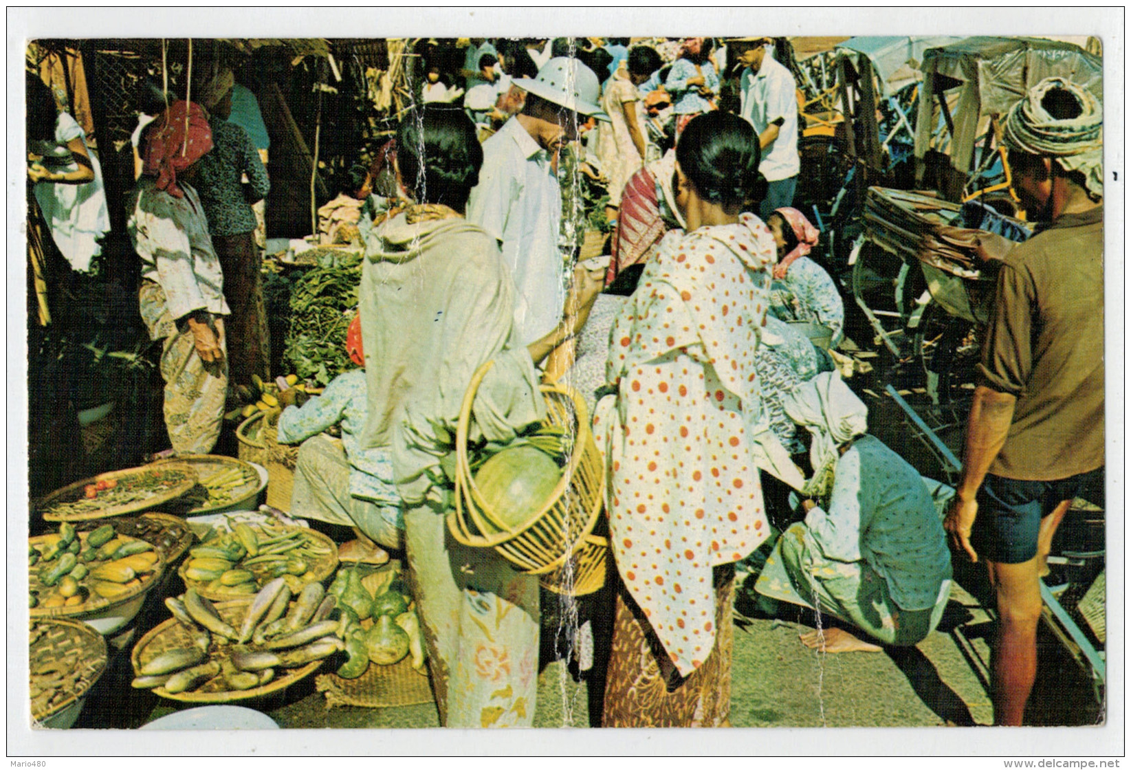 MARKET  SCENE   MALAYSIA           2 SCAN       (VIAGGIATA) - Singapore