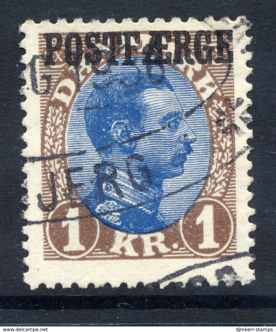 DENMARK  1924 Parcel Post 1 Kr.  Used.  Michel 10 - Paketmarken